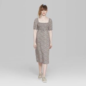 Wild Fable Midi Floral Print Dress